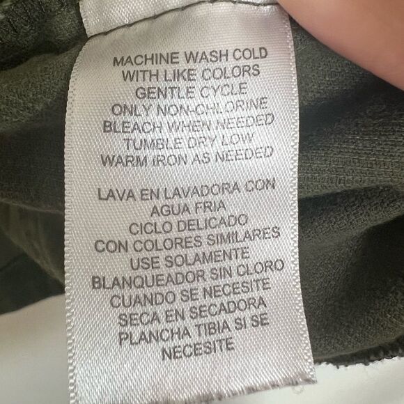 Caribbean Joe Olive Green Y2K Slouchy Corduroy Button Shacket XL - Picture 12 of 12